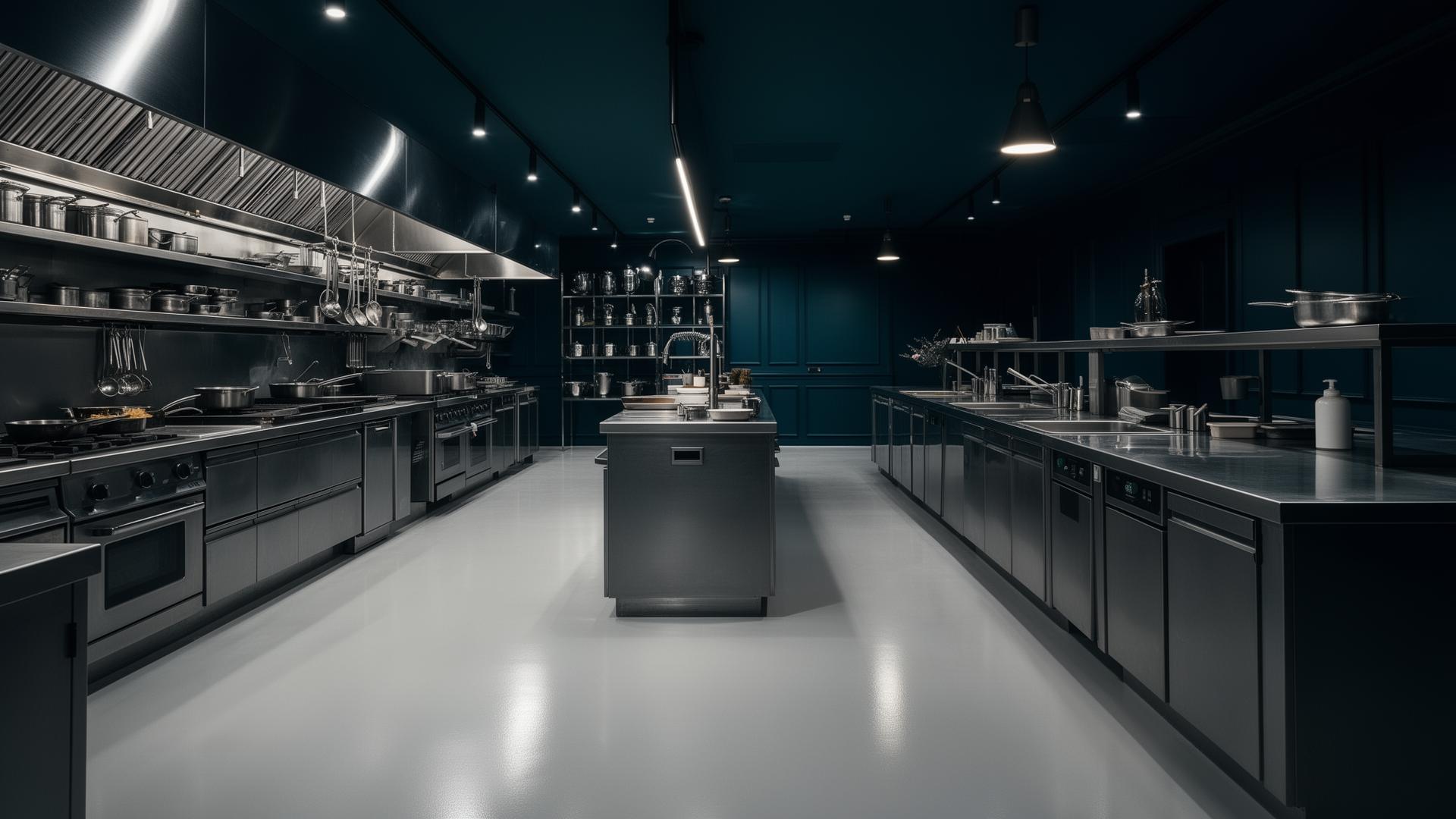Premium commercial kitchen with Eco-Grip flooring